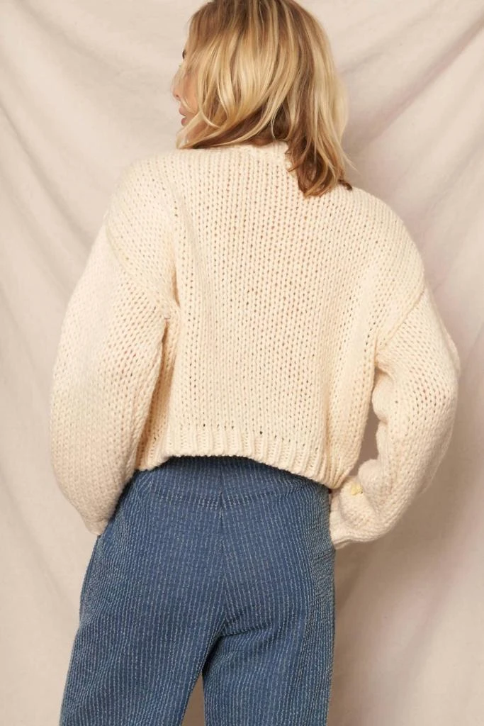 En Creme En Creme - 3d Flower Sweater 5