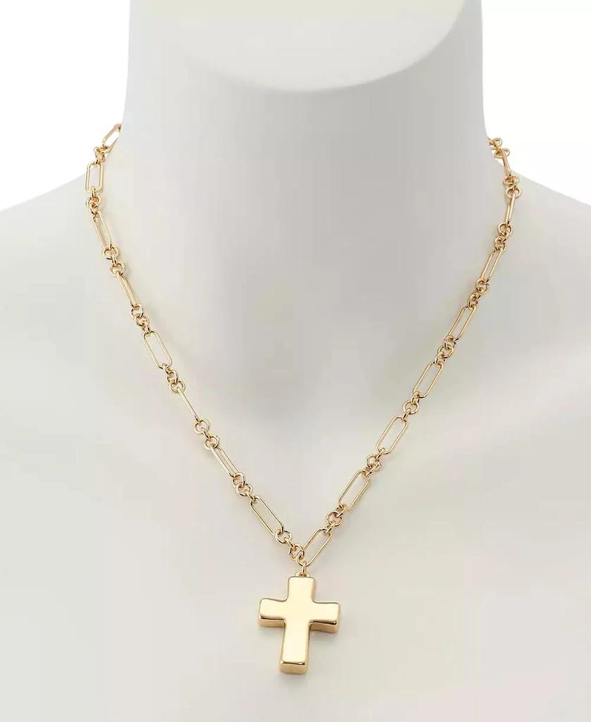 Robert Lee Morris Mother of Pearl Cross Pendant Necklace 5