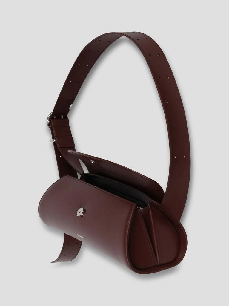 Jil Sander Jil Sander Cannolo Logo Stamped Small Shoulder Bag 3