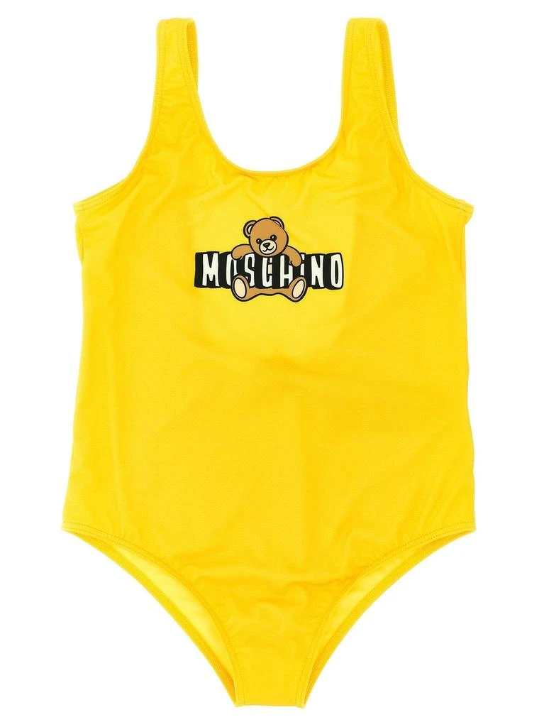Moschino Moschino Kids One-Piece Logo Printed Swimsuit