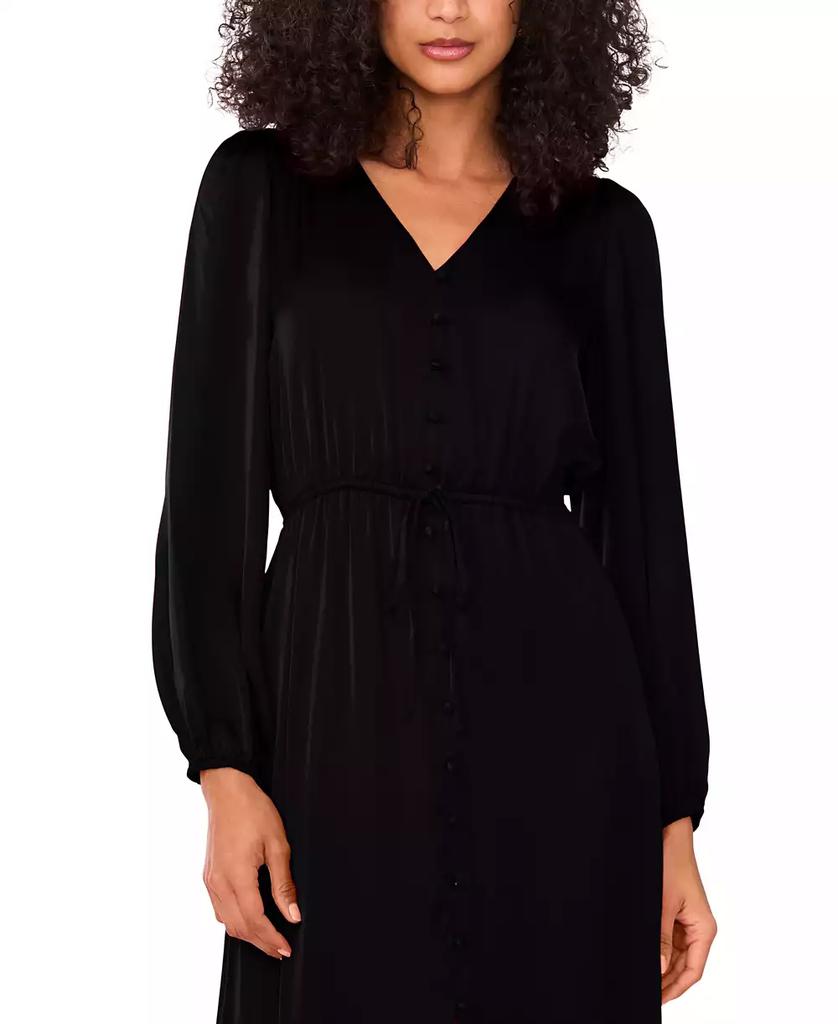 1. State Women's Drawstring-Waist Button-Front Maxi Dress