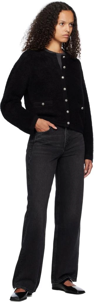Rag & Bone Black Shea Relaxed Straight Jeans 4
