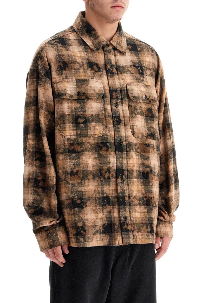 Palm Angels 'flannel shirt with curved logo 2