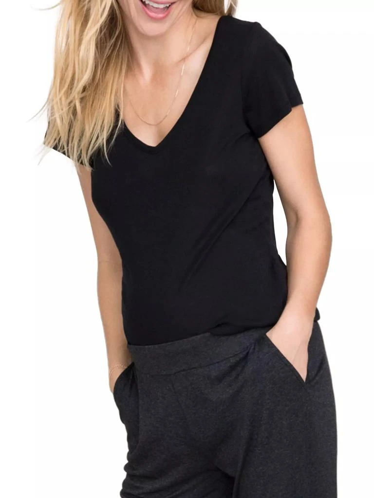HATCH The Maternity Fitted Vee T-Shirt 2