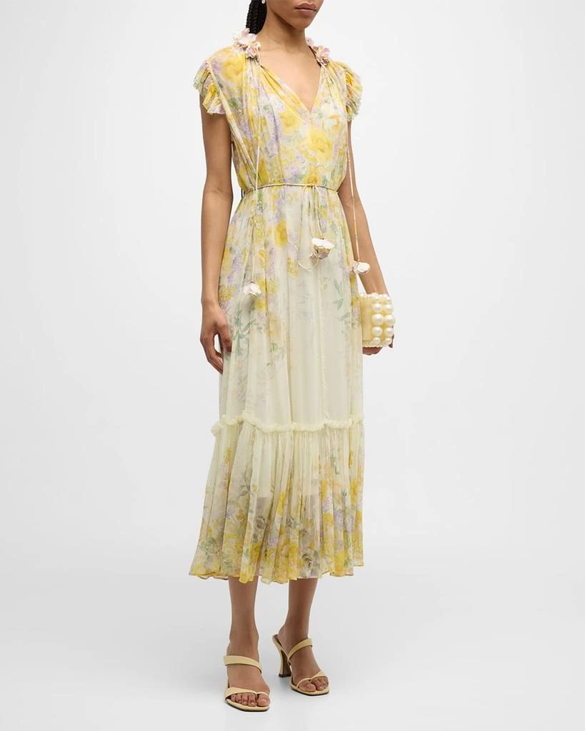 Zimmermann Harmony Flutter Midi Dress 3