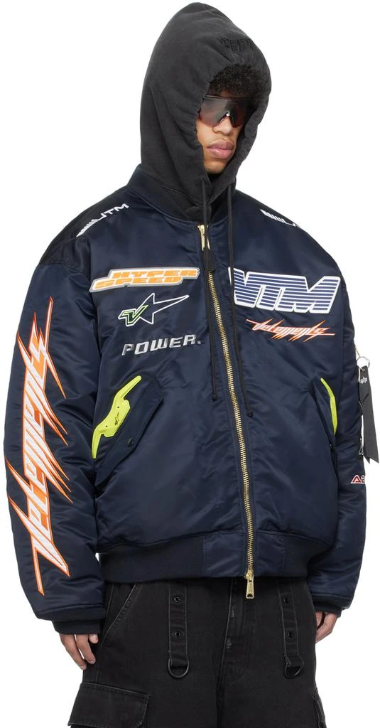 Vetements Navy Alpha Industries Edition Racing Bomber Jacket 2