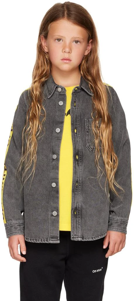 Off-White Kids Gray Industrial Denim Shirt