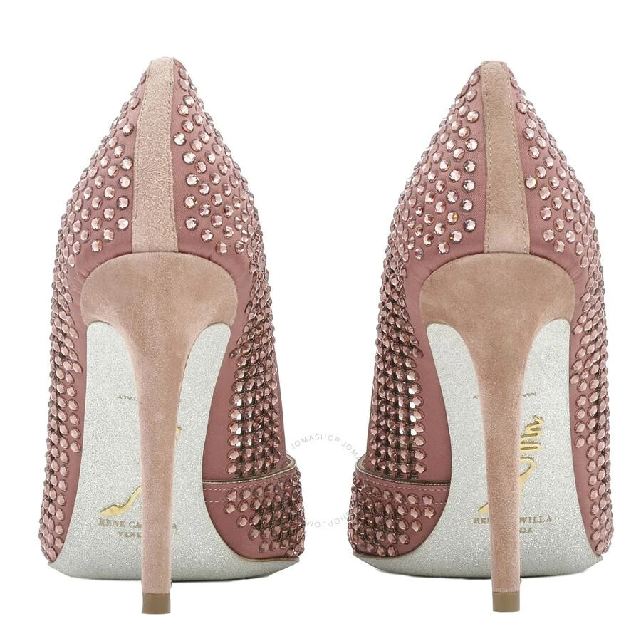 Rene Caovilla Ladies Blush Crystal Pointed-Toe Pumps 3