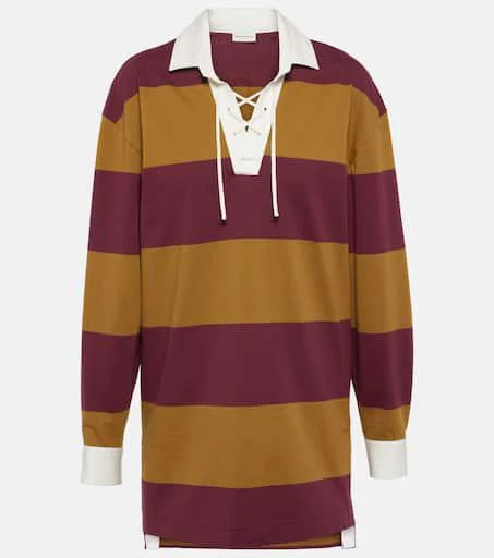 Dries Van Noten Colorblocked cotton-blend sweatshirt 1
