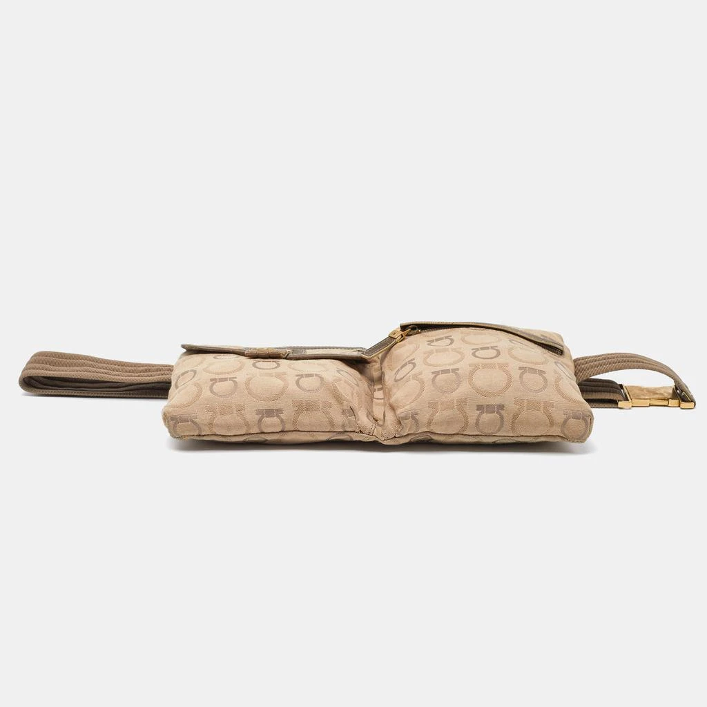 Salvatore Ferragamo Signature Canvas And Leather Fanny Pack Belt Bag 5