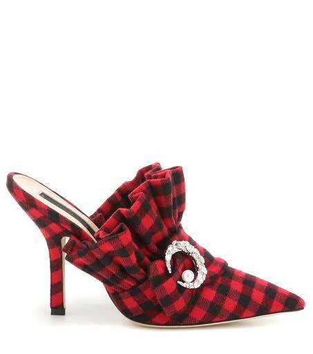 Midnight 00 Checked mules 4