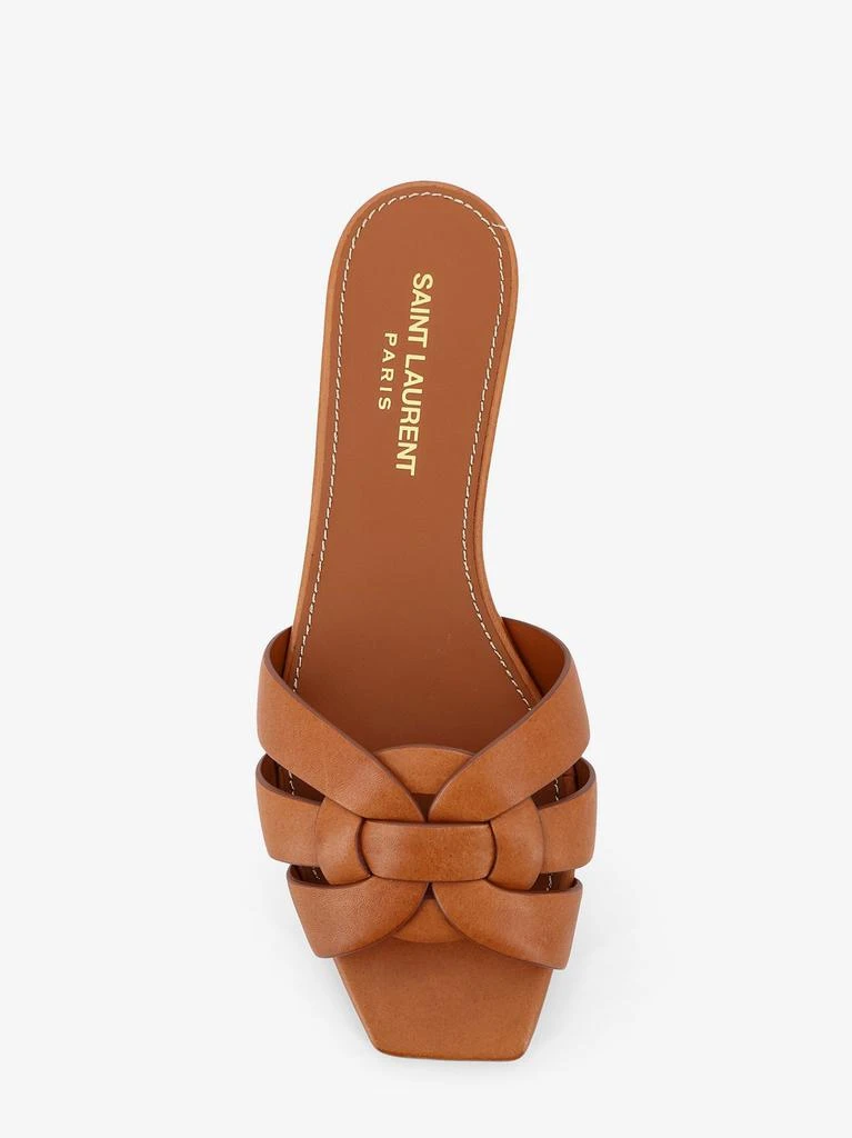Yves Saint Laurent Tribute 05 Flat leather sandals 4