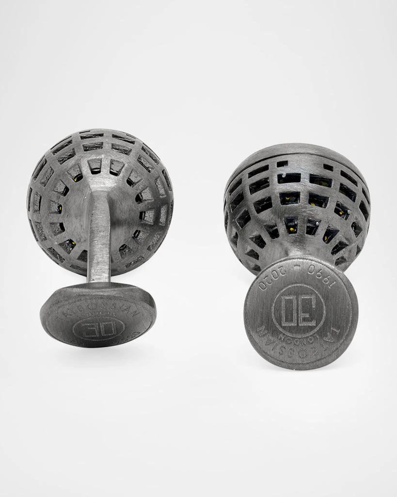 Tateossian Men
s Lapis Globe Cufflinks 3