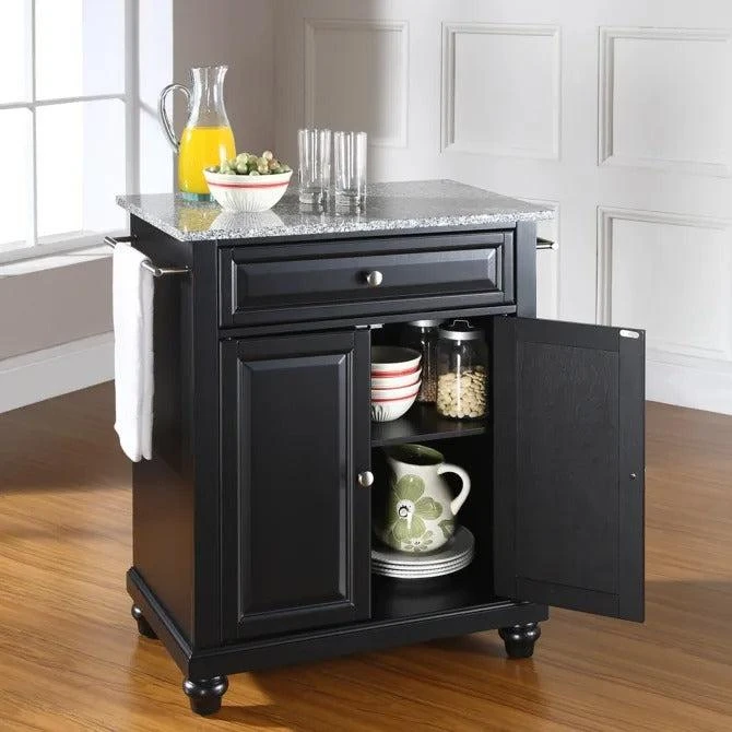 Crosley Crosley Furniture Cambridge Granite Top Portable Kitchen Island/cart 3