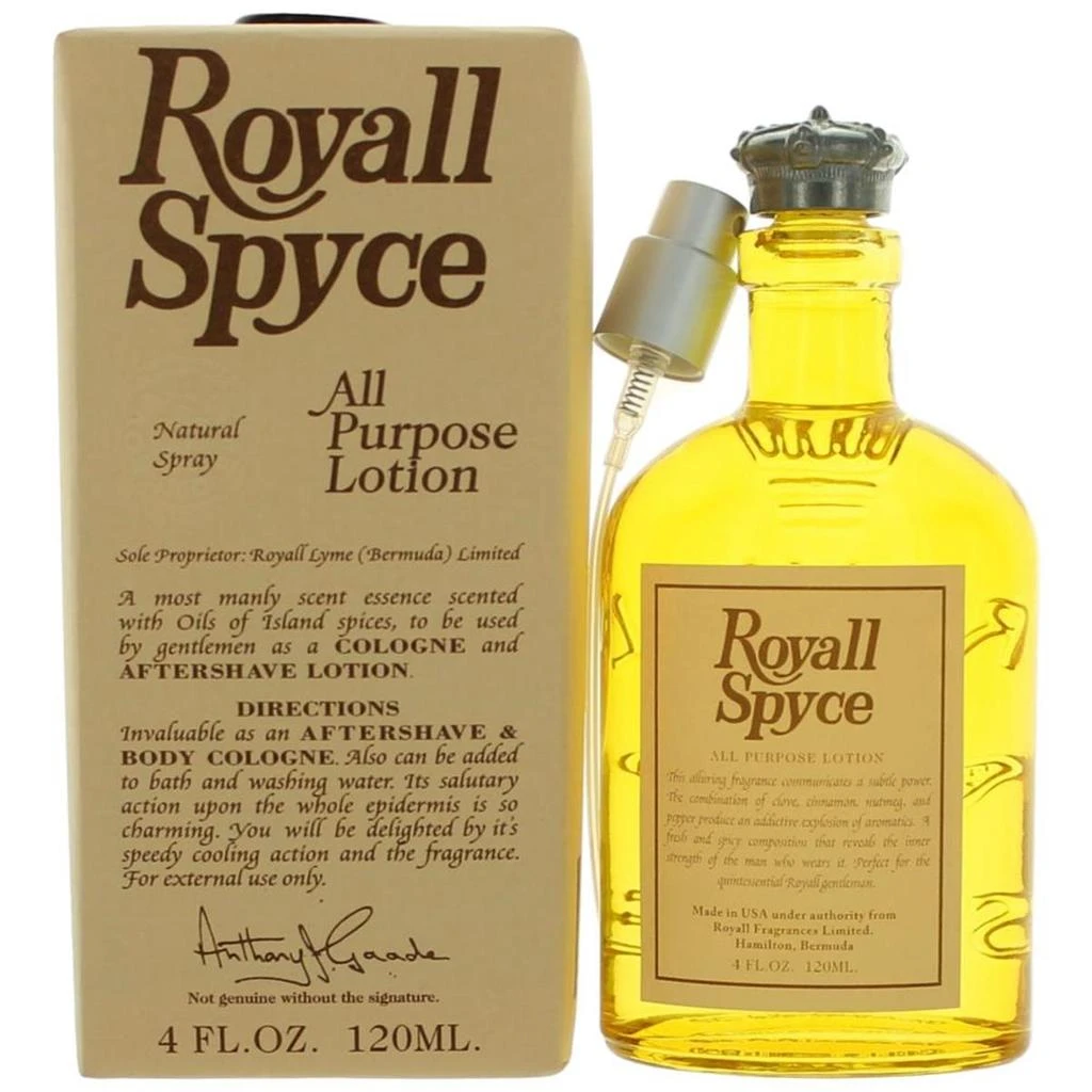 Royall Fragrances 4 oz Royall Spyce All Purpose Lotion Spray for Men 1