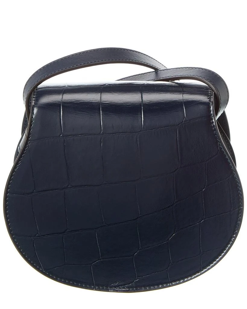 Chloé Marcie Small Embossed Leather Saddle Bag 2