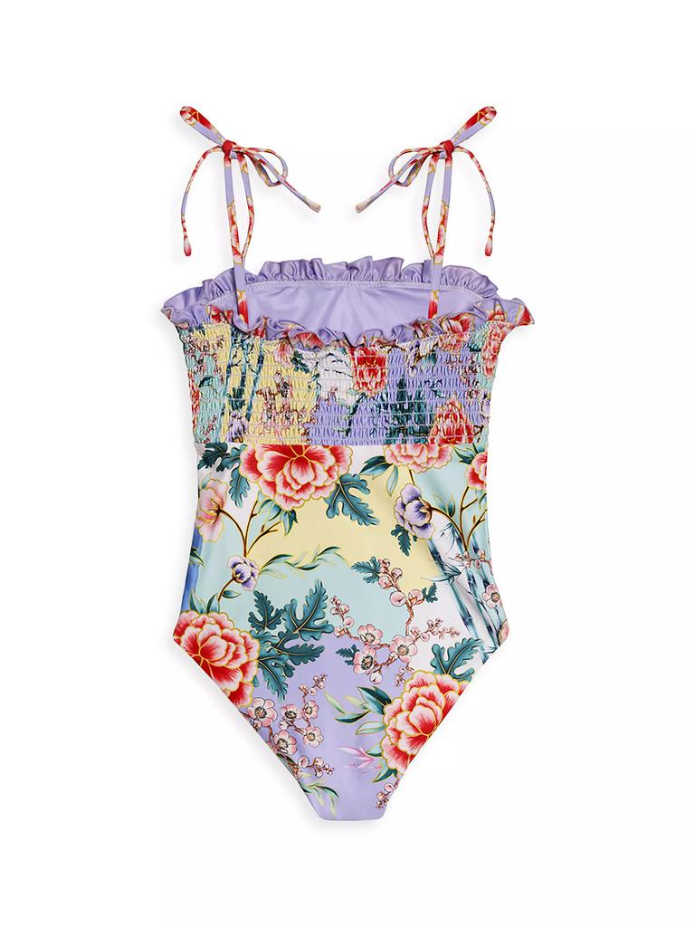 Agua Bendita Little Girl's & Girl's Diving Into Dreams Lewis Korin One-Piece Swimsuit