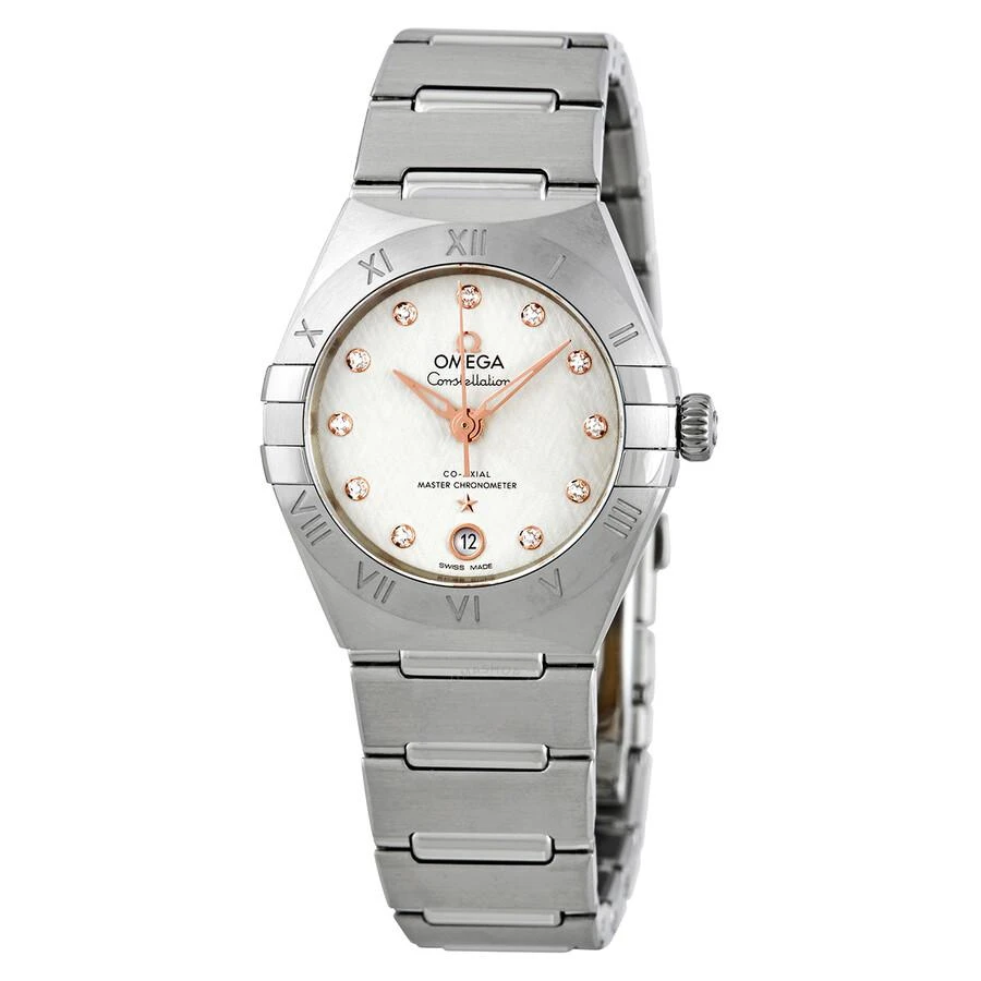 Omega Constellation Automatic Diamond Silver Dial Ladies Watch 131.10.29.20.52.001 1