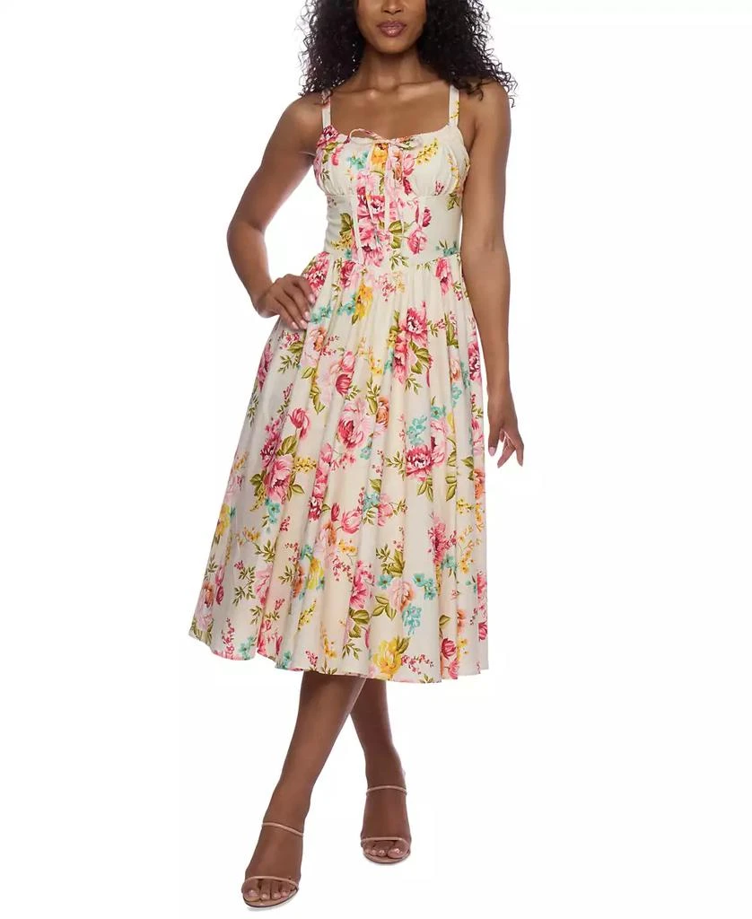 Alex & Sophia Juniors' Floral-Print Cotton Fit & Flare Dress - Dresses &  Skirts - Compare Prices from 5+ Stores - Free Shipping - BeyondStyle