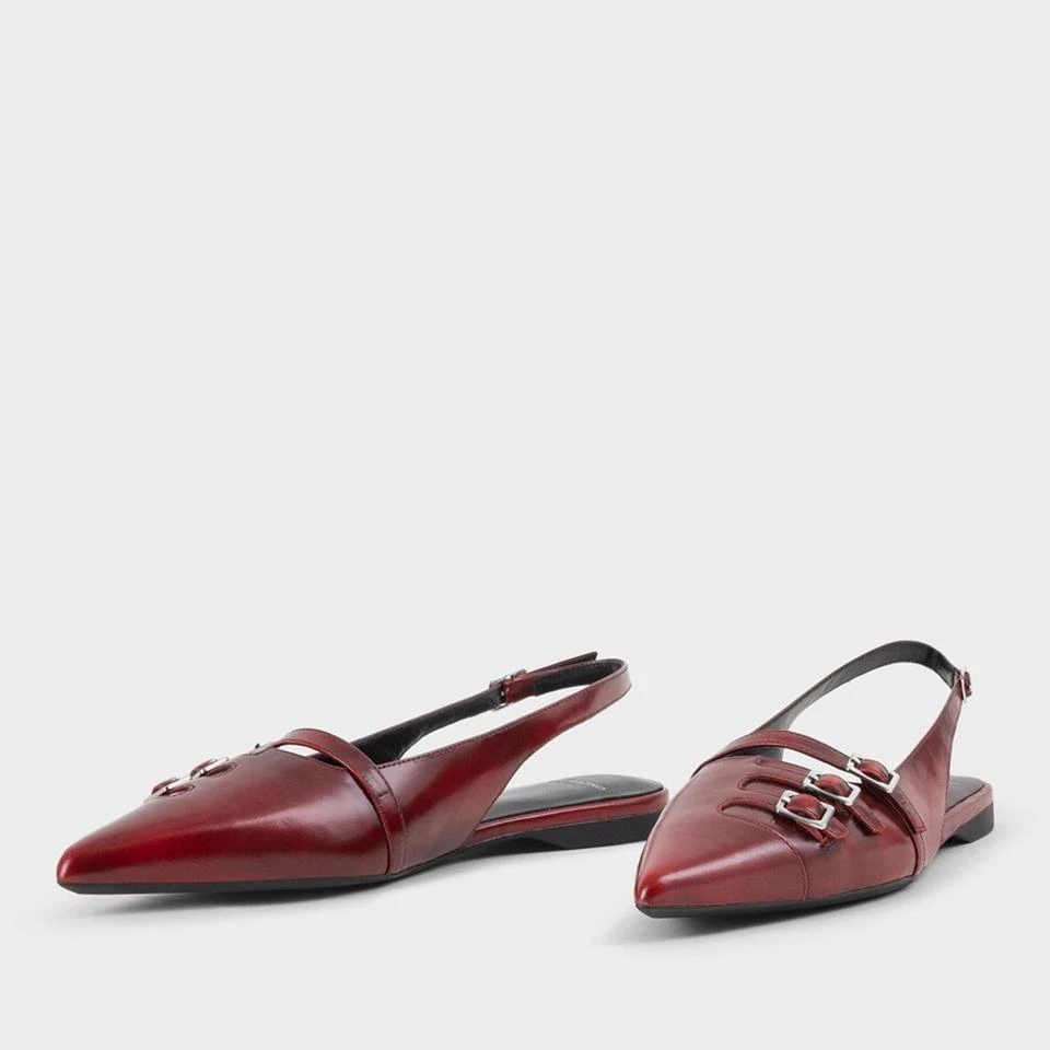 Vagabond VAGABOND WOMEN'S HERMINE BUCKLE LEATHER POINTED FLATS 2