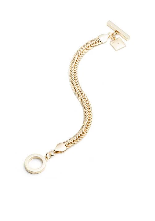 Anne Klein Klein Gold Tone Chain Toggle Bracelet 1
