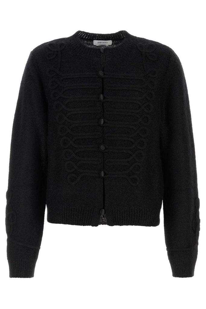 Alexander McQueen Ribbed Knit Zip-Up Cardigan – On Sale Now