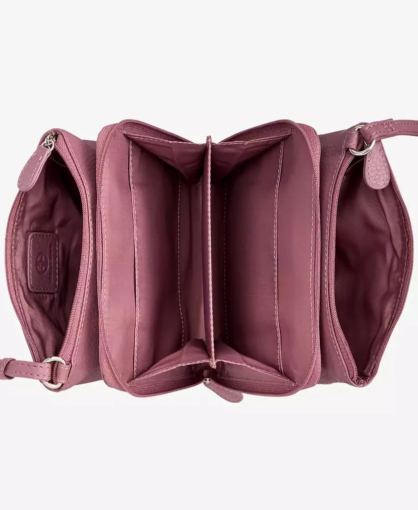 Giani Bernini Triple-Zip Pebble Leather Dasher Crossbody, Created for Macy's 4