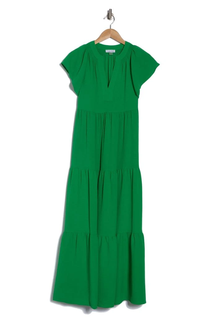 Calvin Klein Short Sleeve Tiered A-Line Maxi Dress 3