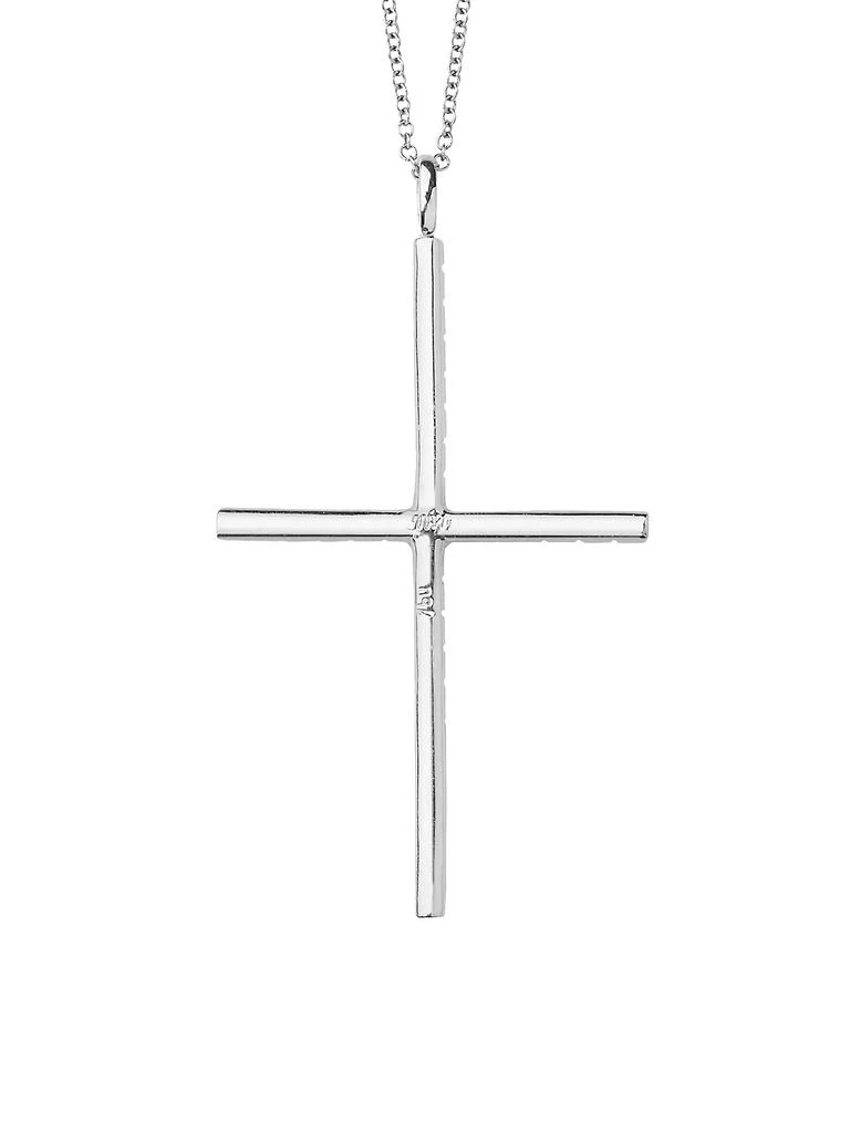 Ileana Makri Classic 18K White Gold & Diamond Cross Pendant Necklace 3