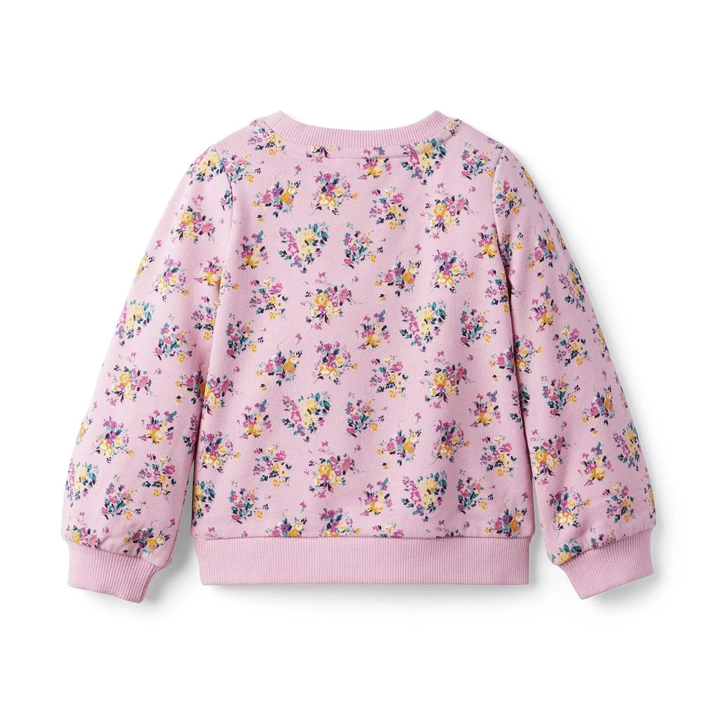 Janie and Jack Floral Sweatshirt (Toddler/Little Kids/Big Kids) 2