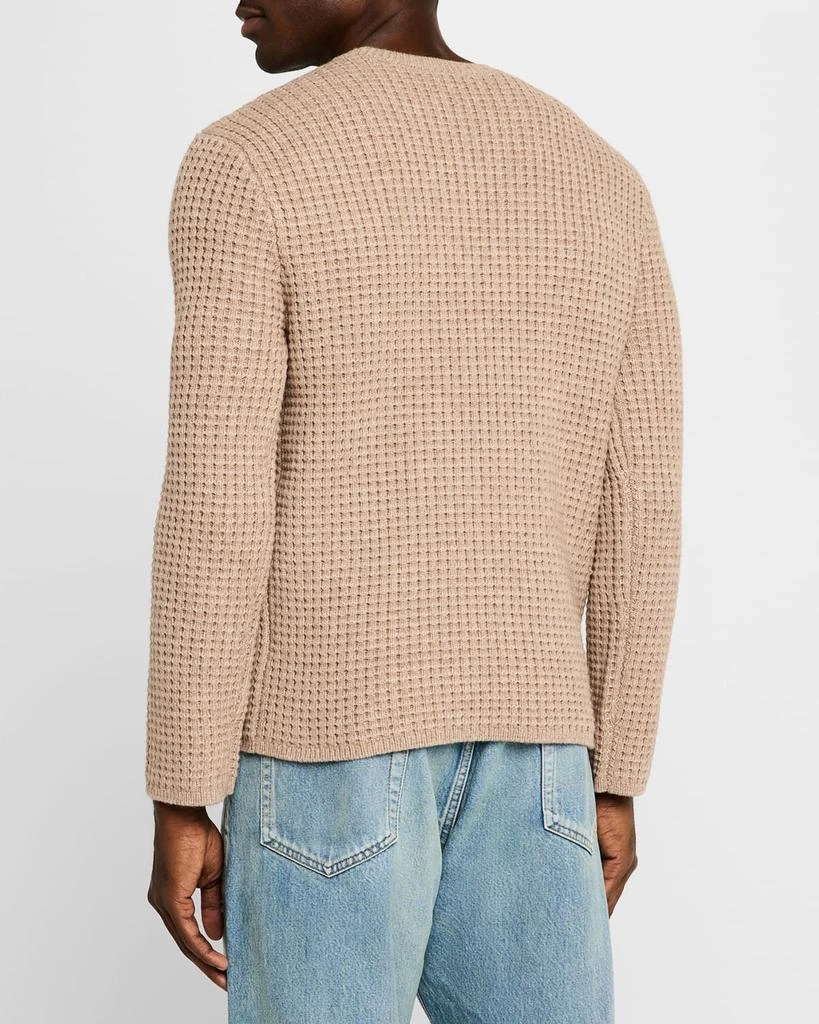 John Elliott Men's Wool Waffle Crew Sweater 3