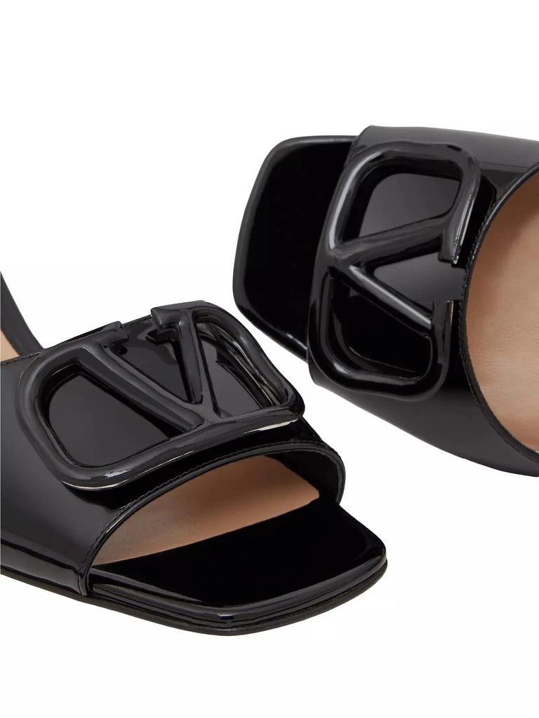 Valentino VLogo Signature 60MM Patent Leather Slide Sandals 5