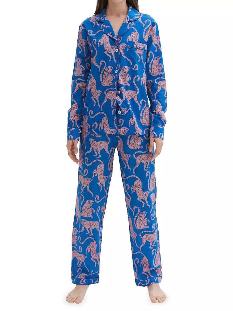 Desmond & Dempsey Chango Print Pajama Set 2