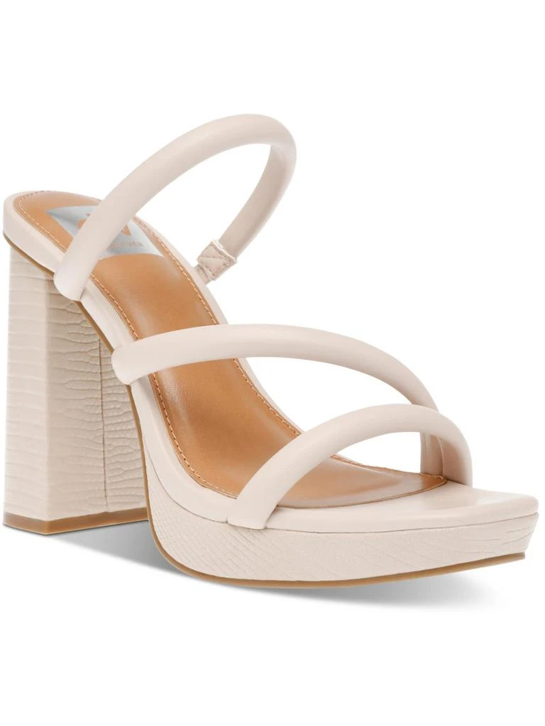 Dolce Vita Pyro Womens Faux Leather Embossed Platform Sandals 5