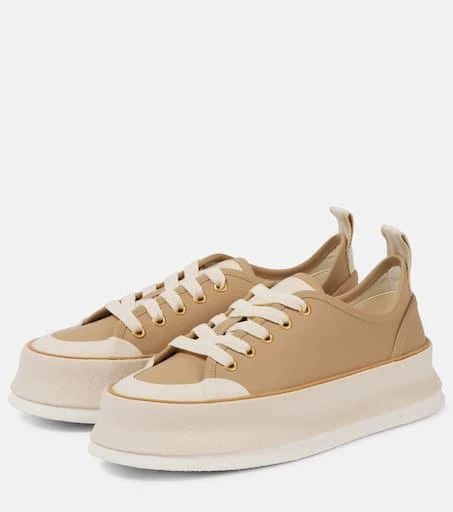 Max Mara Leather platform sneakers 5
