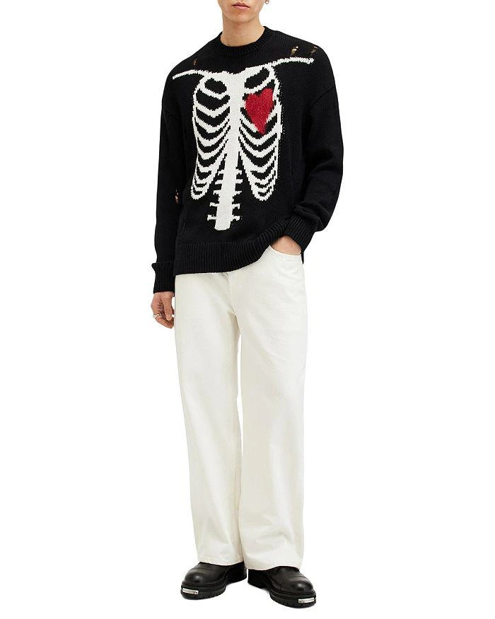 ALL SAINTS Heartcage Cotton Oversized Fit Sweater 2