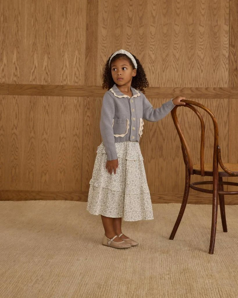 Rylee + Cru Rylee + Cru - Girl
s Ruffled Vines Midi Skirt 3