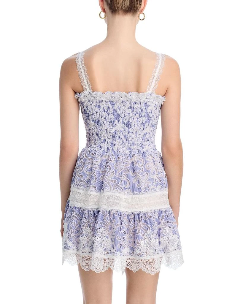 Waimari Aerin Lace Trim Mini Dress 4