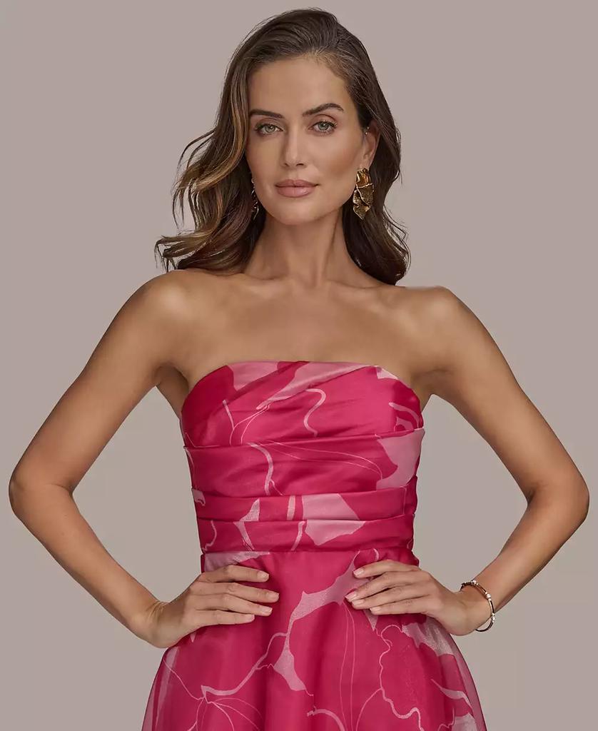 【Donna Karan New York】Printed Strapless Ball Gown Donna Karan Women's Printed Strapless Ball Gown - Free