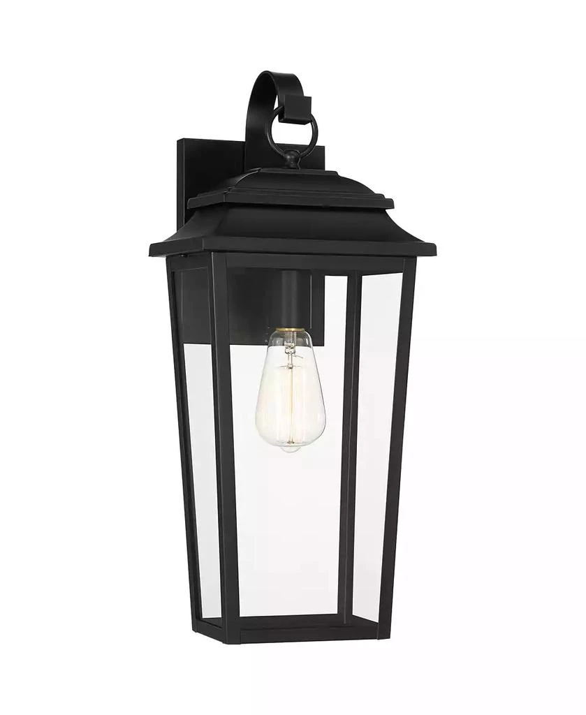 John Timberland Bellis Verde 20" High Traditional Outdoor Wall Light Fixture Mount Porch House LED Bulb Textured Black Glass Shade