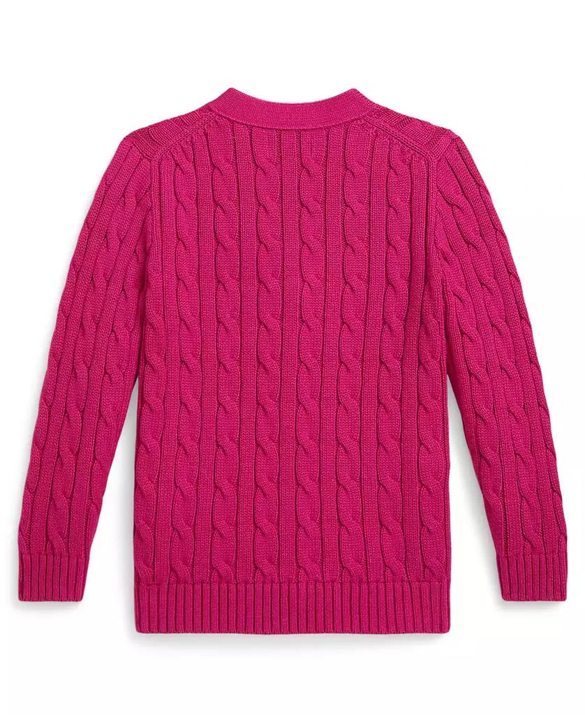 Ralph Lauren Girls
 2T-6X Cable V-Neck Cardigan 5