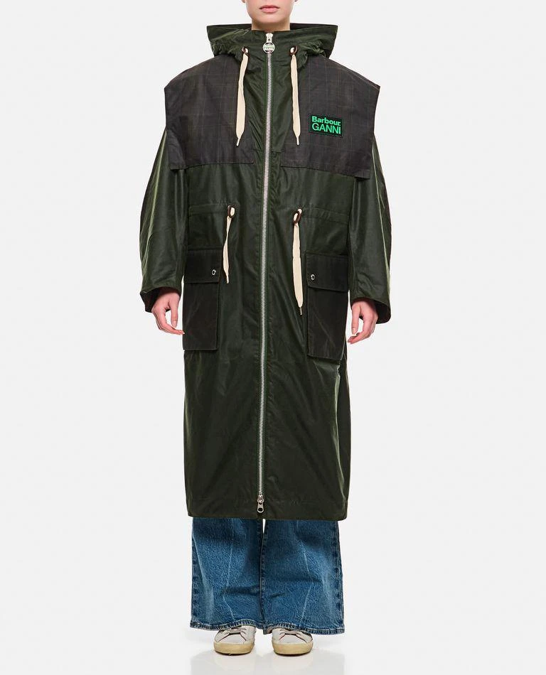 Barbour Ganni X Barbour Wax Parka 1