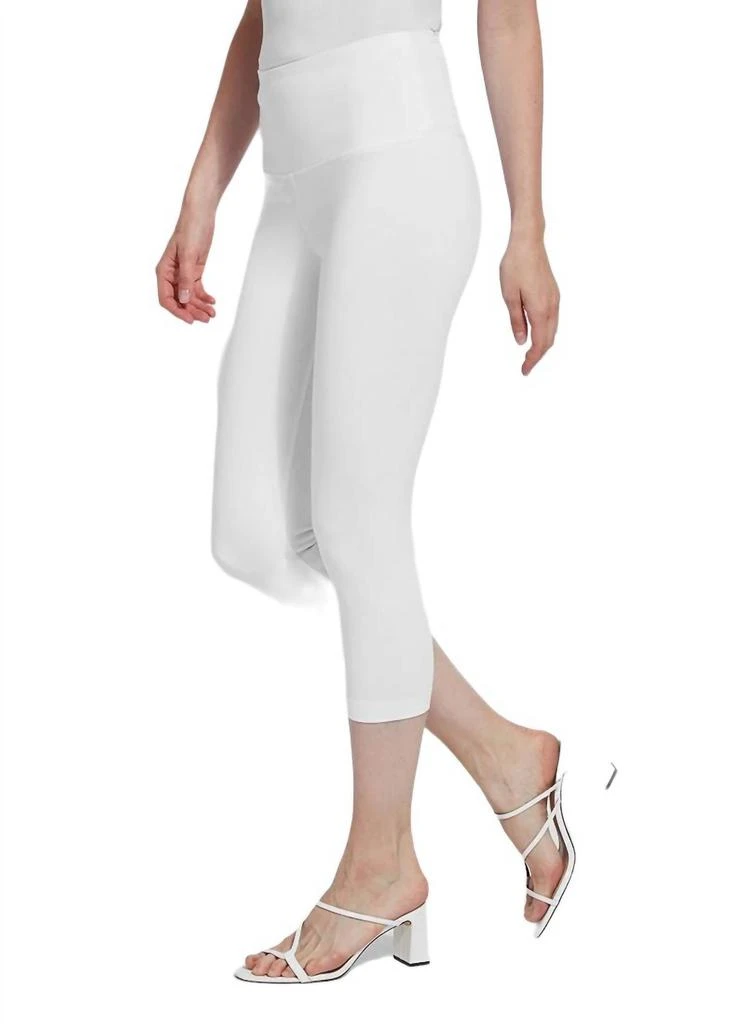 Lyssé Denim Capri Pant - 21" Inseam In White 2