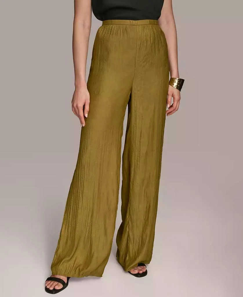 Donna Karan Women's Textured Wide-Leg Pants 1