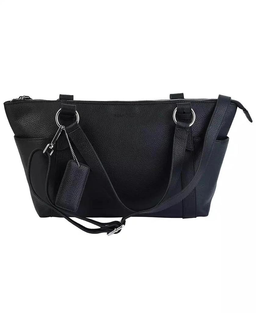 Mancini Leather Goods Pebble Amelia Leather Crossbody Handbag 1