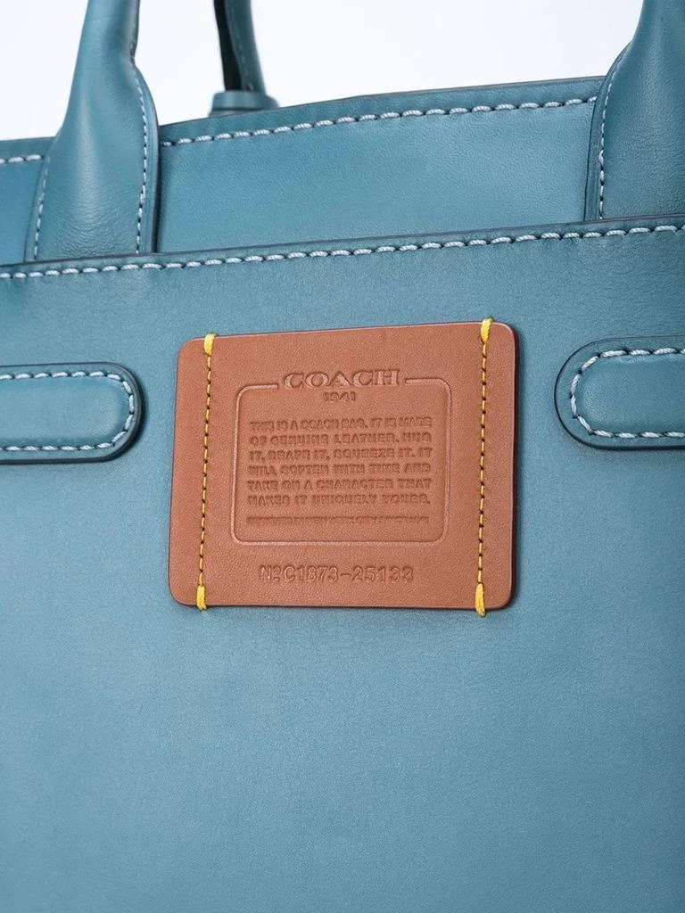 Coach MIXED LEATHER DOUBLE SWAGGER SATCHEL 4