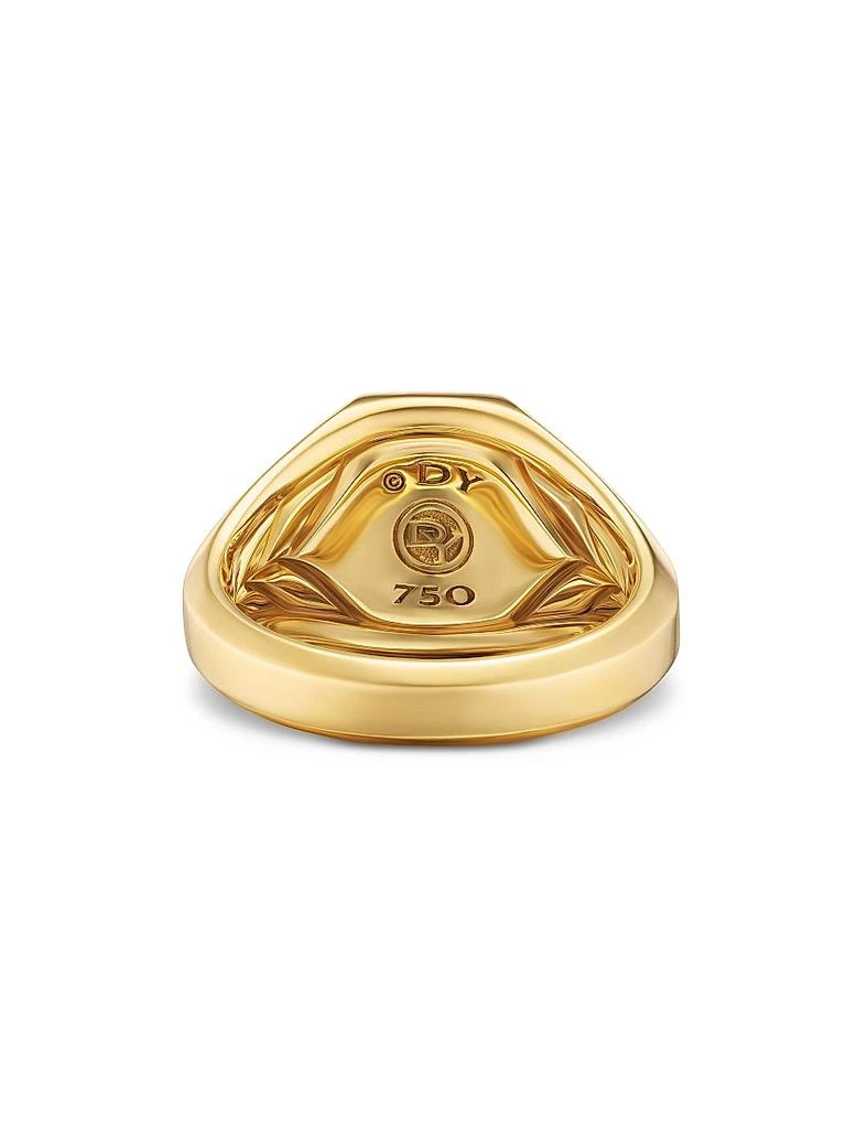 David Yurman Streamline Signet Ring in 18K Yellow Gold, 14MM 6