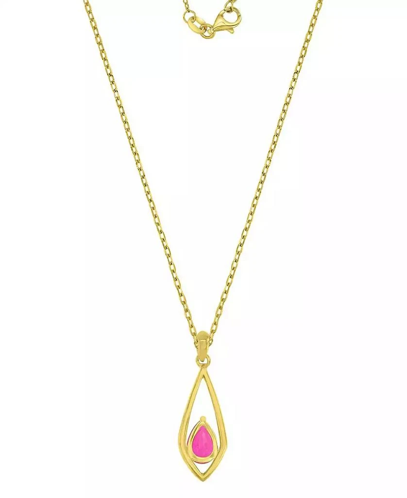 Macy
s Diamond (0.042 ct. t.w.)
Ruby (0.75 ct. t.w.) Pendant Necklace in 10k Yellow Gold 3