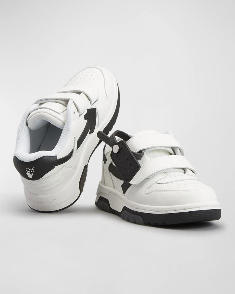 Off-White Kid's Out Of Office Leather Sneakers, Size Toddler/Kids 2