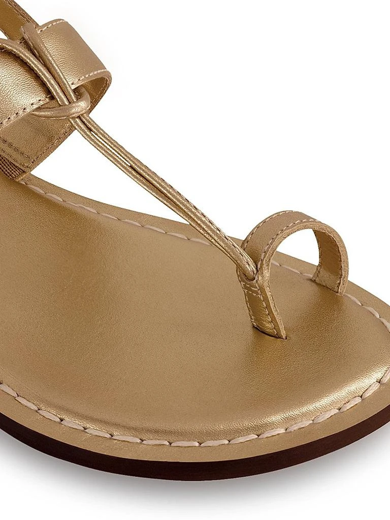 Bernardo Maverick 2 Metallic Leather Toe Ring Sandals 4
